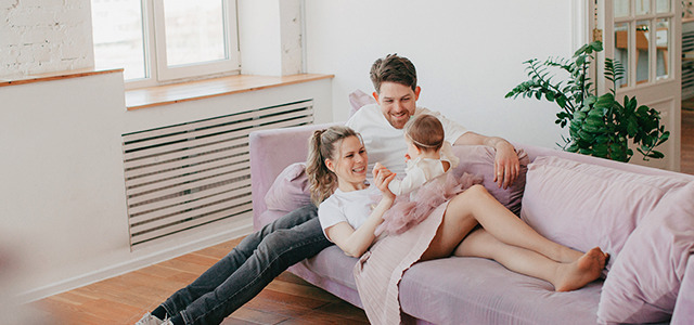 hemma från familjeresa